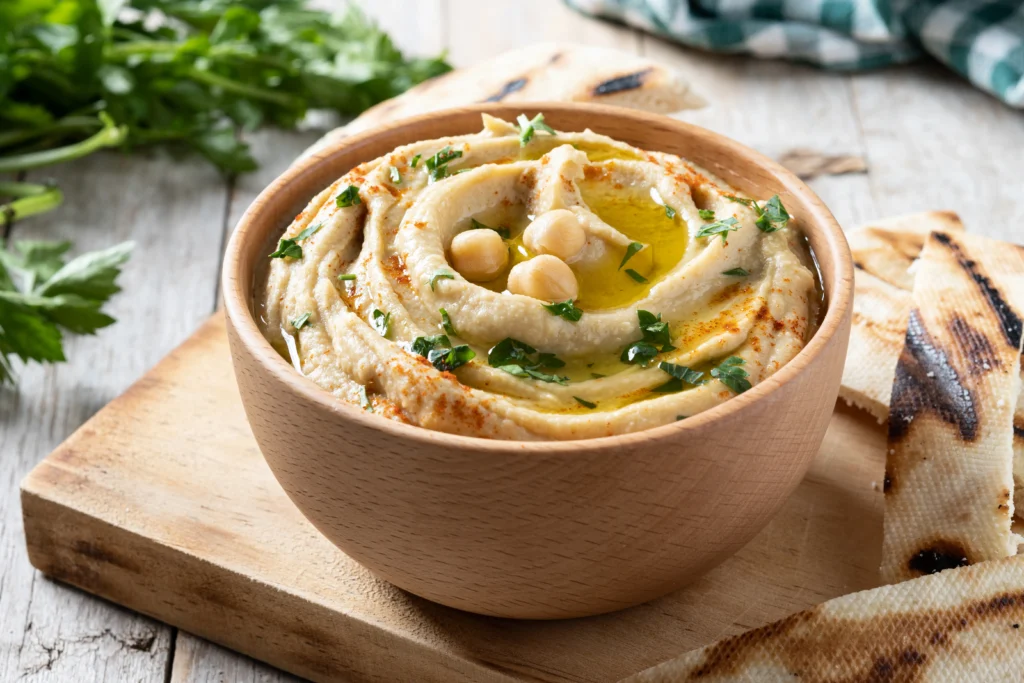 hummus-top-Middle Eastern foods